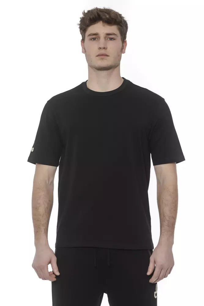 Tond Black Cotton Men T-Shirt Tond