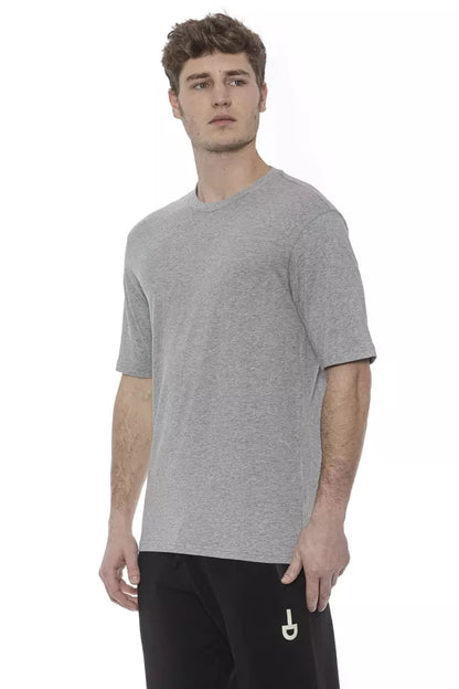 Tond Gray Cotton Men T-Shirt Tond