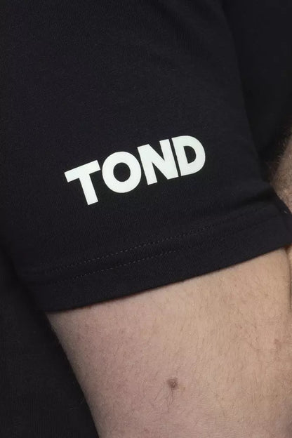 Tond Black Cotton Men T-Shirt Tond