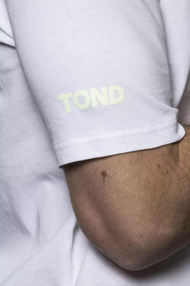 Tond White Cotton Men T-Shirt Tond