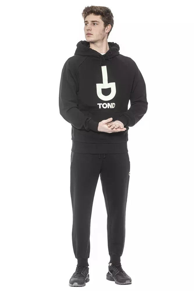 Tond Black Cotton Men Sweater Tond