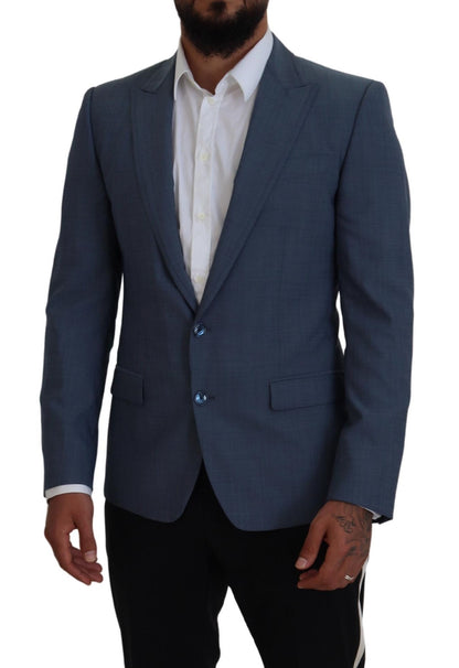 Dolce & Gabbana Elegant Blue Single Breasted Sport Blazer Dolce & Gabbana