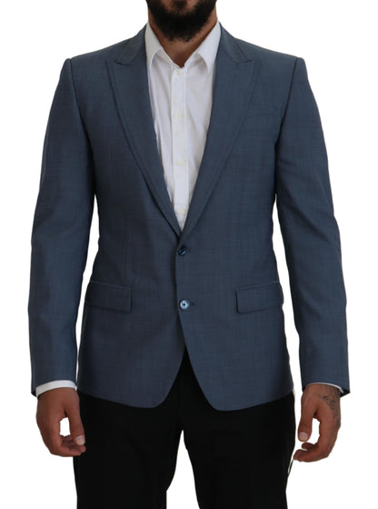 Dolce & Gabbana Elegant Blue Single Breasted Sport Blazer Dolce & Gabbana