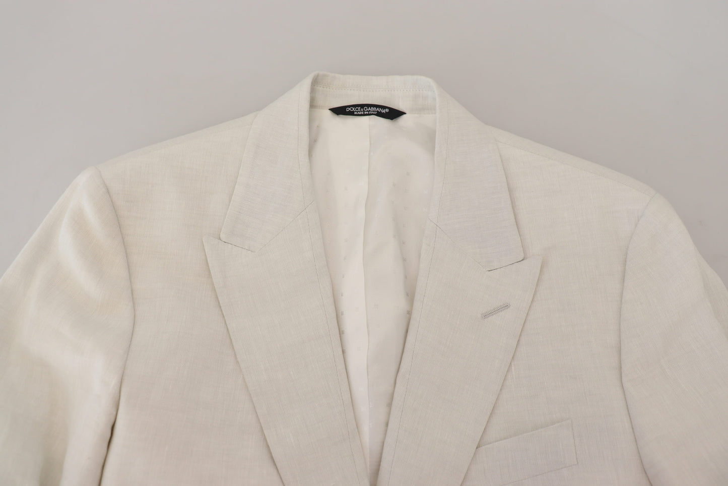 Dolce & Gabbana Elegant White Sicilia Single Breasted Blazer Dolce & Gabbana