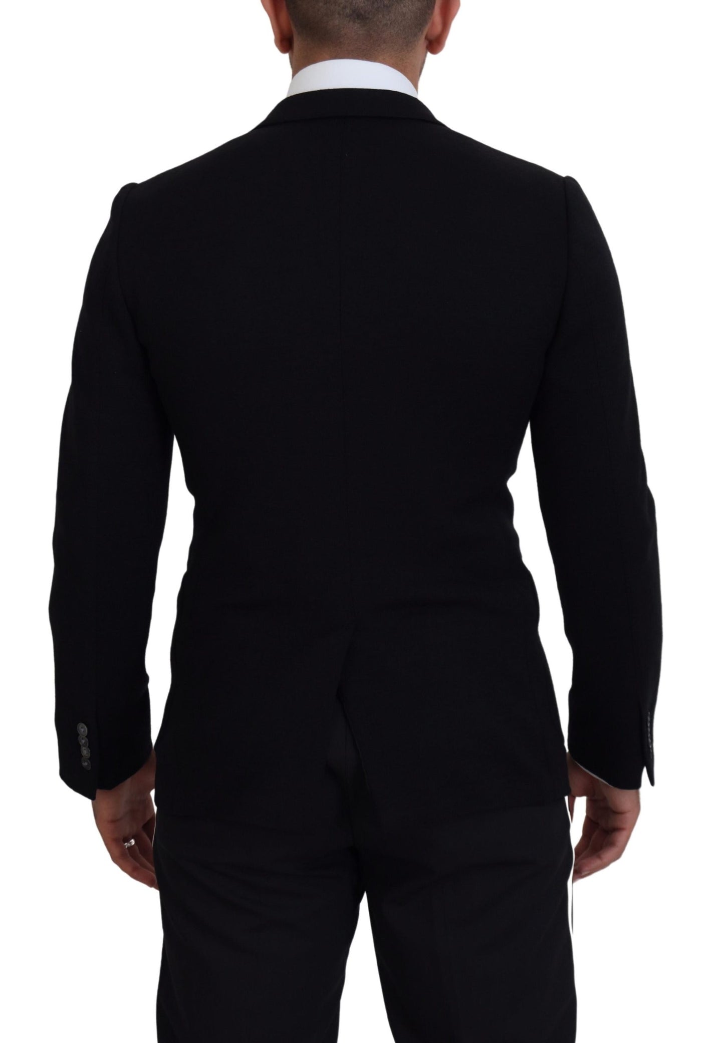 Dolce & Gabbana Elegant Single Breasted Black Wool Blazer Dolce & Gabbana