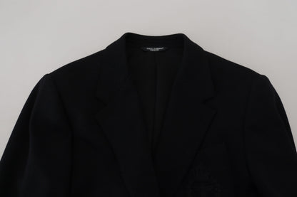 Dolce & Gabbana Elegant Single Breasted Black Wool Blazer Dolce & Gabbana