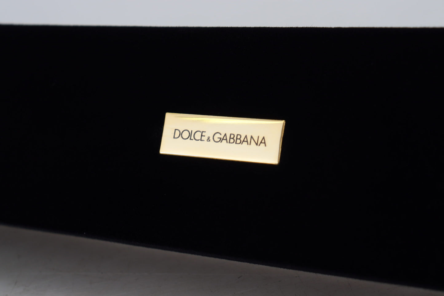 Dolce &amp; Gabbana মার্জিত মখমল গয়না স্টোরেজ বক্স