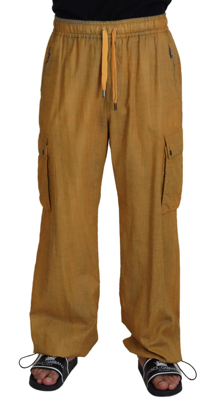 Dolce & Gabbana Elegant Italian Linen Trousers Dolce & Gabbana