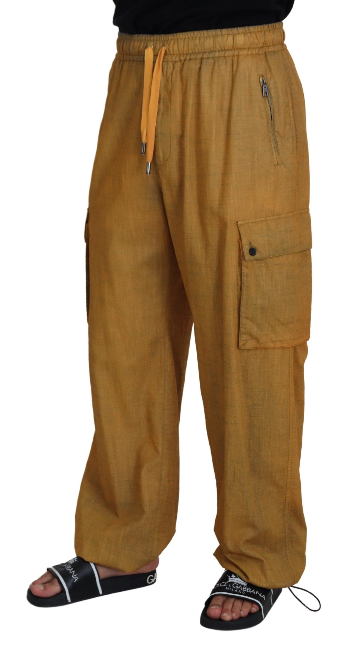 Dolce & Gabbana Elegant Italian Linen Trousers Dolce & Gabbana