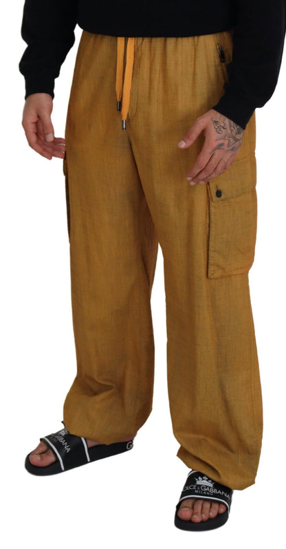 Dolce & Gabbana Elegant Italian Linen Trousers Dolce & Gabbana