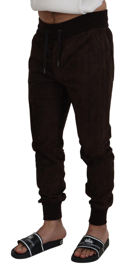 Dolce & Gabbana Stunning Authentic Jogger Pants in Brown Dolce & Gabbana