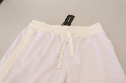 Dolce & Gabbana Elegant White Jogger Pants for Sophisticated Comfort Dolce & Gabbana