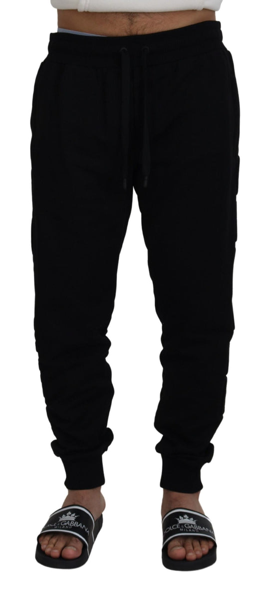 Dolce & Gabbana Elegant Black Cotton Jogger Pants Dolce & Gabbana