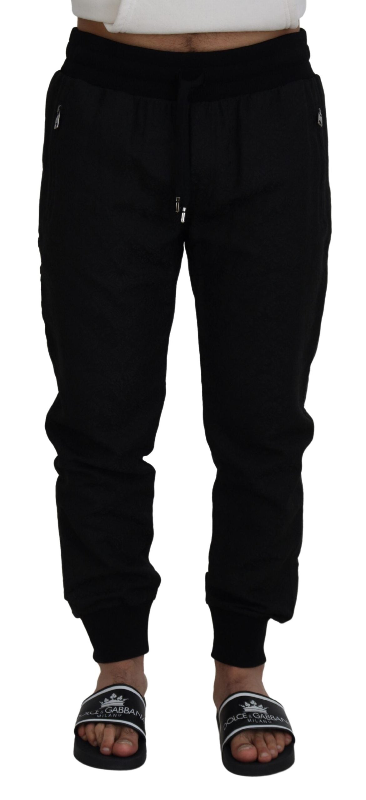 Dolce & Gabbana Elegant Black Jogger Pants for the Modern Man Dolce & Gabbana