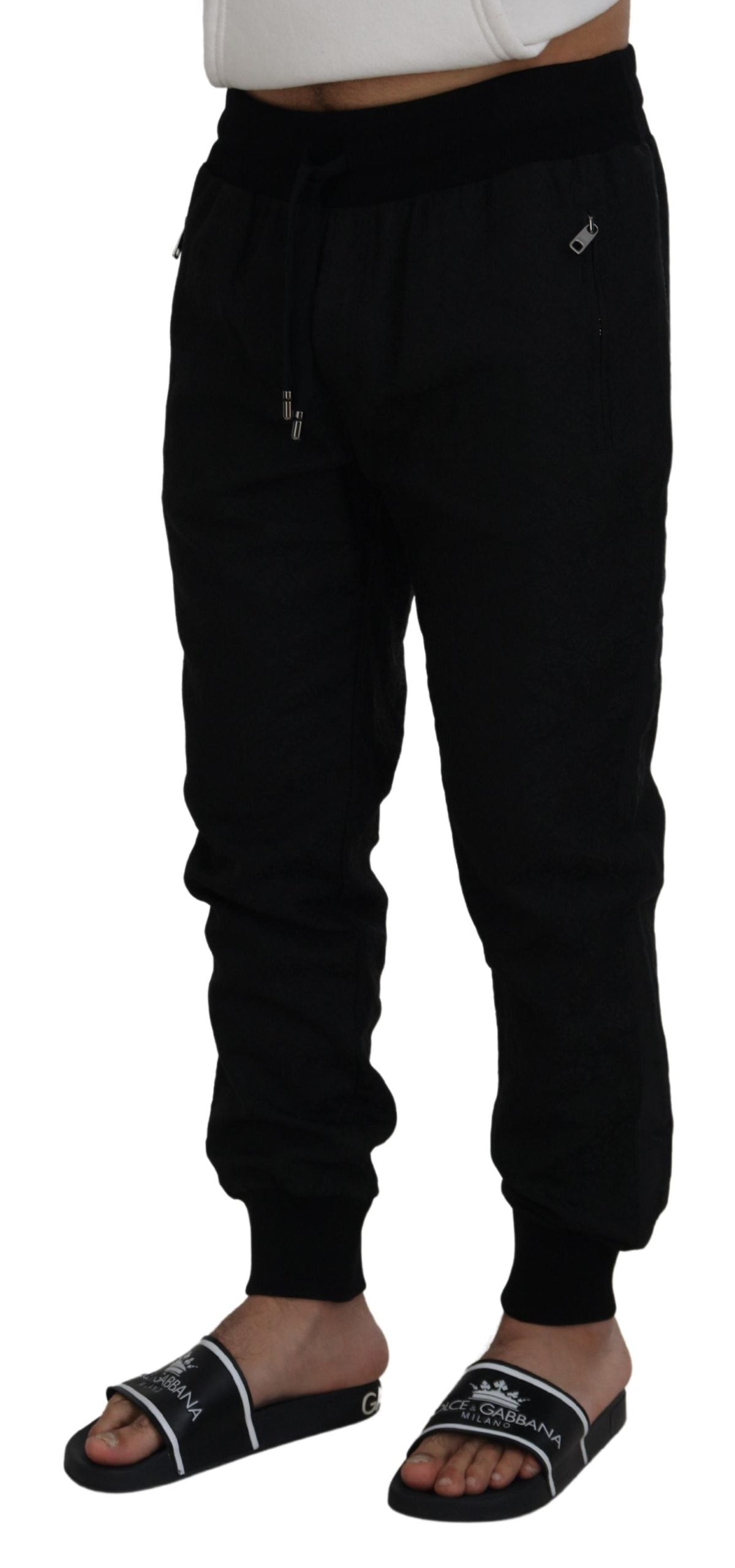 Dolce & Gabbana Elegant Black Jogger Pants for the Modern Man Dolce & Gabbana