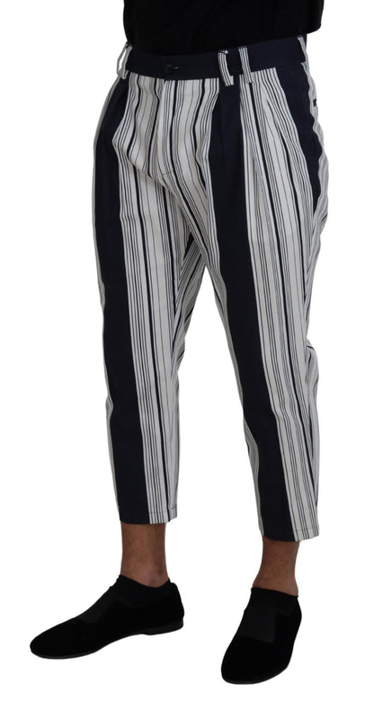 Dolce & Gabbana Elegant Striped Cotton Pants for Men Dolce & Gabbana