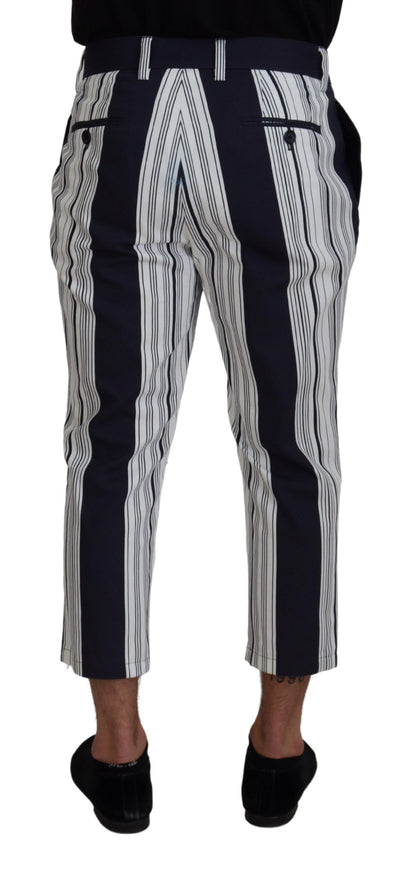 Dolce & Gabbana Elegant Striped Cotton Pants for Men Dolce & Gabbana