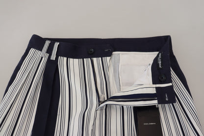 Dolce & Gabbana Elegant Striped Cotton Pants for Men Dolce & Gabbana