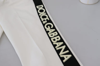 Dolce & Gabbana Elegant White Cotton Jogger Pants Dolce & Gabbana