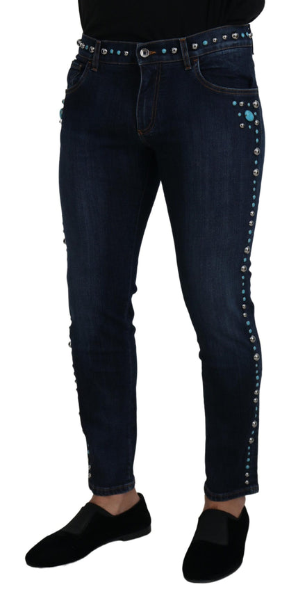 Dolce & Gabbana Studded Opulence Denim Jeans Dolce & Gabbana