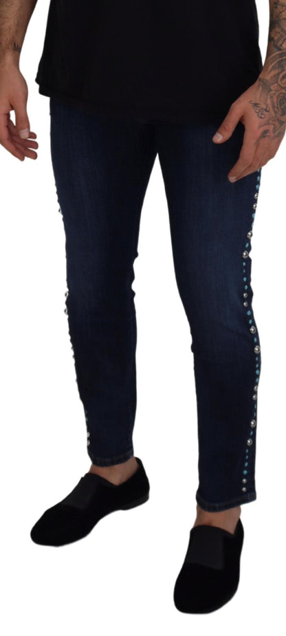 Dolce & Gabbana Studded Opulence Denim Jeans Dolce & Gabbana