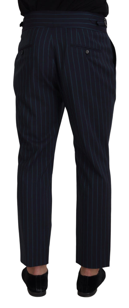 Dolce & Gabbana Elegant Stripe Virgin Wool Trousers Dolce & Gabbana