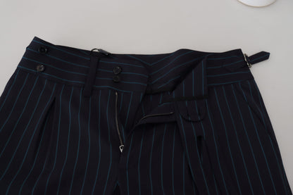 Dolce & Gabbana Elegant Stripe Virgin Wool Trousers Dolce & Gabbana