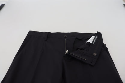 Dolce & Gabbana Elegant Black Wool Blend Trousers Dolce & Gabbana