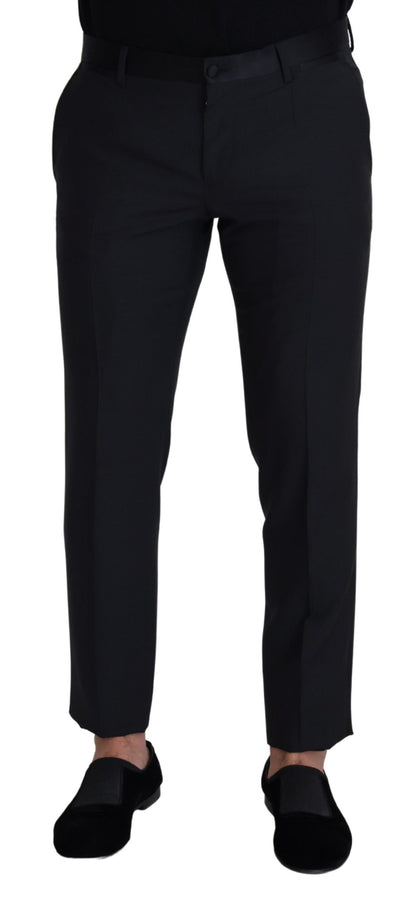 Dolce & Gabbana Elegant Black Wool Blend Trousers Dolce & Gabbana