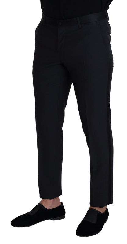 Dolce & Gabbana Elegant Black Wool Blend Trousers Dolce & Gabbana