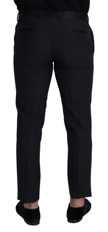 Dolce & Gabbana Elegant Black Wool Blend Trousers Dolce & Gabbana