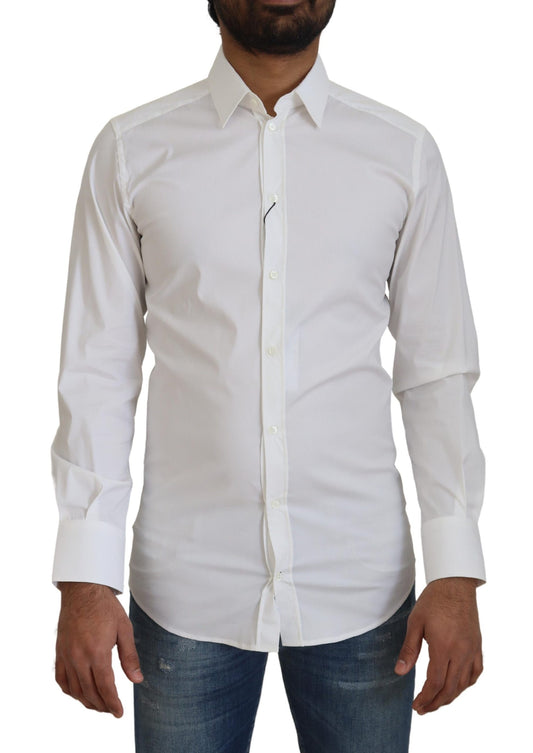 Dolce & Gabbana Dazzling White Slim Fit Dress Shirt Dolce & Gabbana