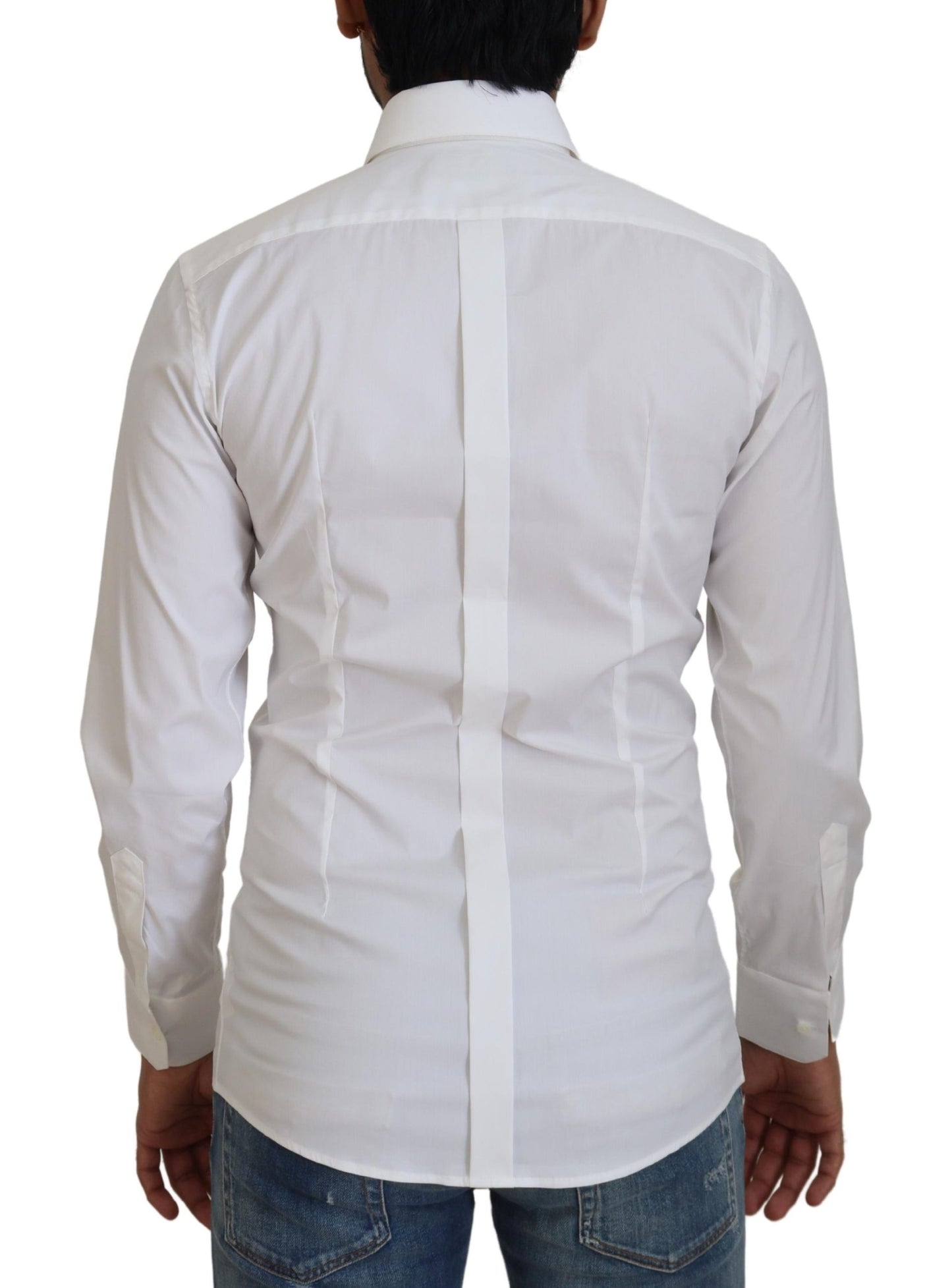 Dolce & Gabbana Dazzling White Slim Fit Dress Shirt Dolce & Gabbana