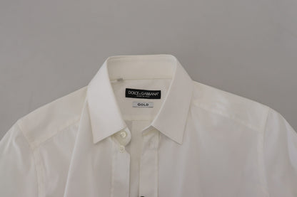 Dolce & Gabbana Dazzling White Slim Fit Dress Shirt Dolce & Gabbana