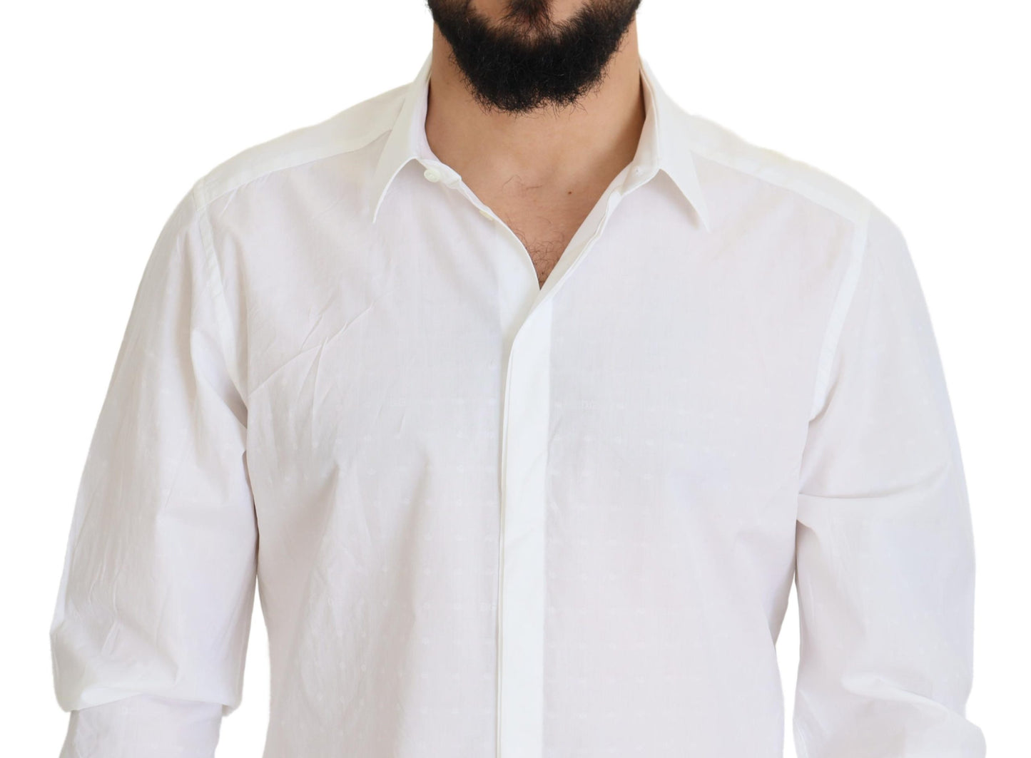 Dolce & Gabbana Elegance Reimagined White Cotton Dress Shirt Dolce & Gabbana