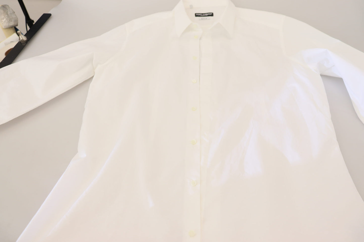 Dolce & Gabbana Elegance Reimagined White Cotton Dress Shirt Dolce & Gabbana