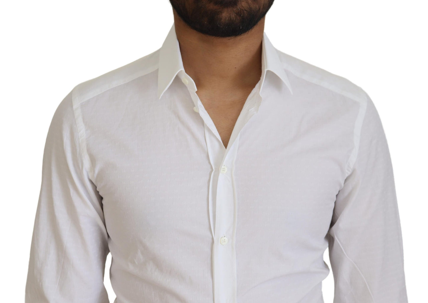 Dolce & Gabbana Elegant White Cotton Dress Shirt Slim Fit Dolce & Gabbana