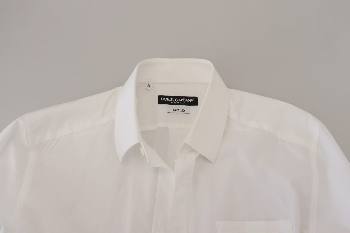 Dolce & Gabbana Elegant White Slim Fit Dress Shirt Dolce & Gabbana