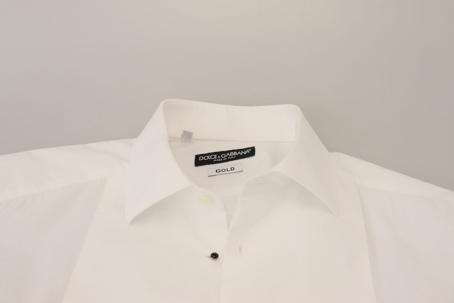 Dolce & Gabbana Elegant White Cotton Poplin Slim Fit Shirt Dolce & Gabbana