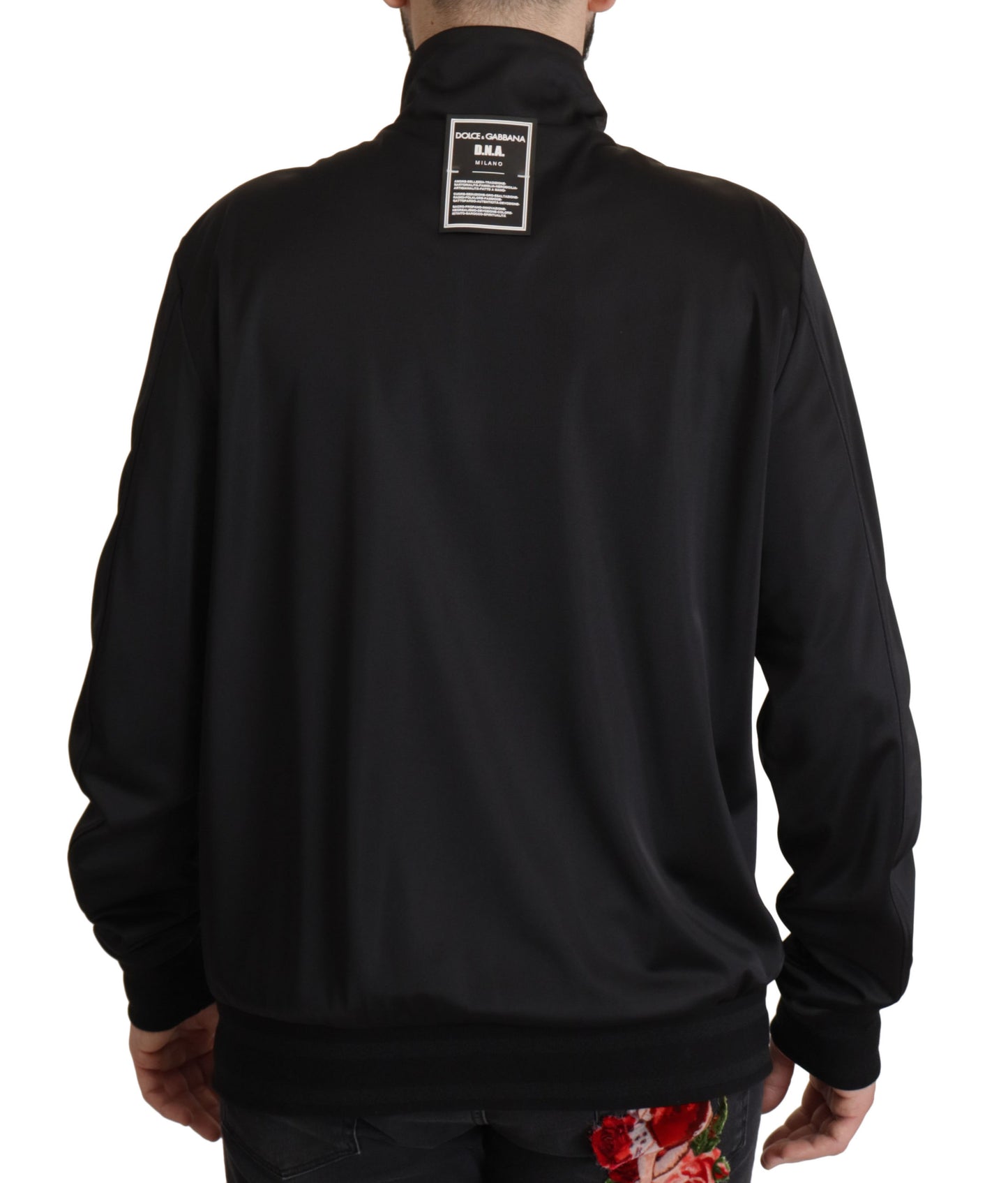 Dolce & Gabbana Elegant Black Full Zip Sweater Dolce & Gabbana