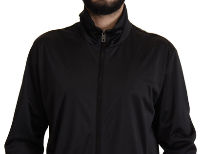 Dolce & Gabbana Elegant Black Full Zip Sweater Dolce & Gabbana