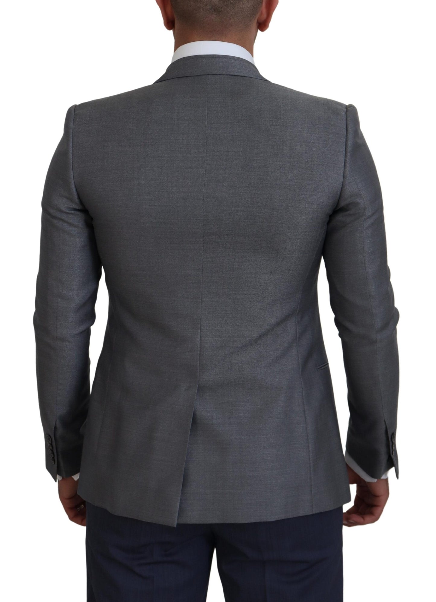 Dolce & Gabbana Elegant Light Gray Sicilia Blazer Jacket Dolce & Gabbana