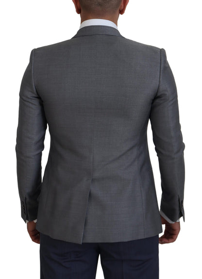 Dolce & Gabbana Elegant Light Gray Sicilia Blazer Jacket Dolce & Gabbana