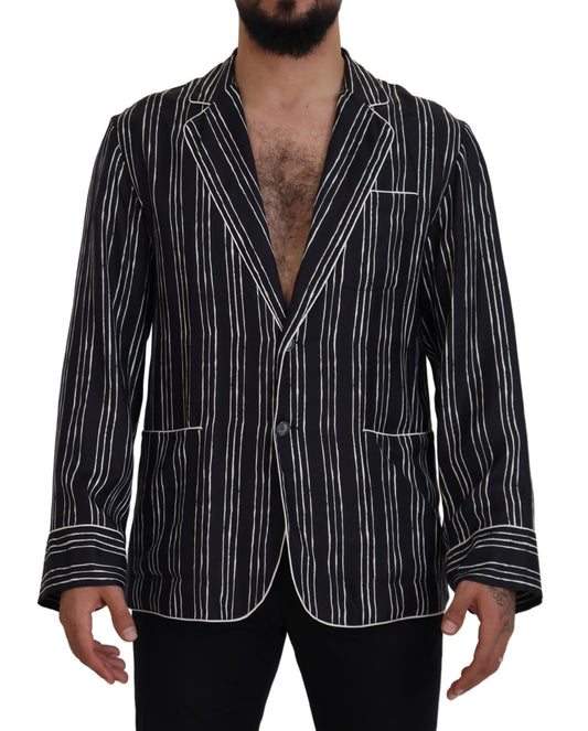 Dolce & Gabbana Elegant Silk Pajama Top Lounge Jacket Dolce & Gabbana