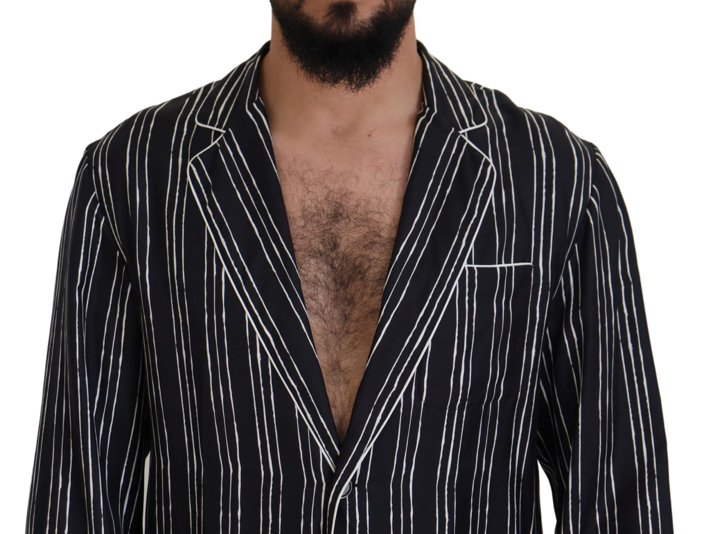 Dolce & Gabbana Elegant Silk Pajama Top Lounge Jacket Dolce & Gabbana