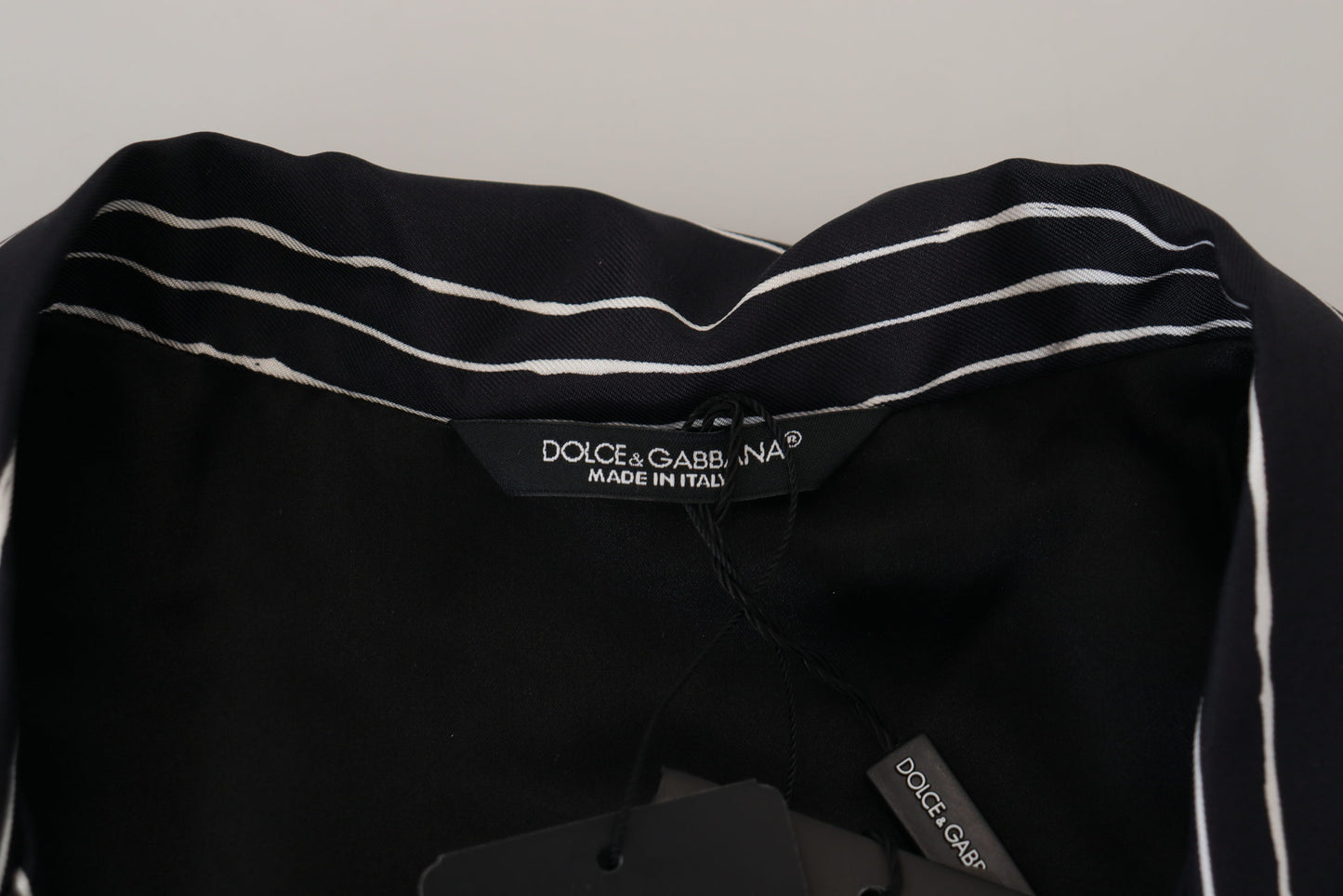 Dolce & Gabbana Elegant Silk Pajama Top Lounge Jacket Dolce & Gabbana