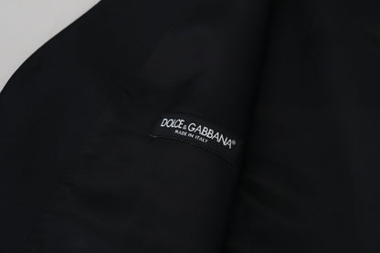 Dolce & Gabbana Elegant Black Formal Wool-Silk Dress Vest Dolce & Gabbana