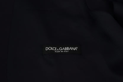 Dolce & Gabbana Elegant Dark Blue Formal Dress Vest Dolce & Gabbana