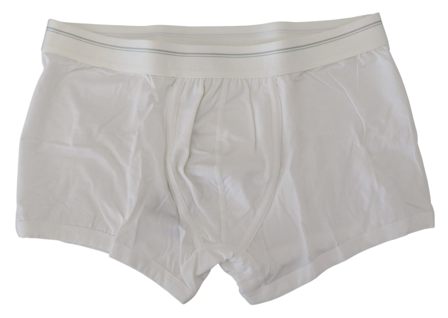 Dolce & Gabbana Elegant White Cotton Blend Boxer Shorts Dolce & Gabbana