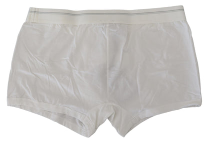 Dolce & Gabbana Elegant White Cotton Blend Boxer Shorts Dolce & Gabbana